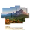 tableaux avec montagnes passo di giau - version: 9 pannelli 164x114cm
