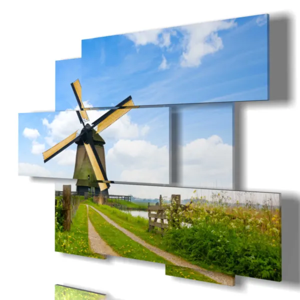 impresiones de paisajes rurales