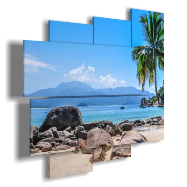 paintings of the sea perfect paradise idyllic beach Ilha Grande