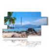 quadri al mare perfect paradise beach spiaggia idilliaca a ilha grande rio do janeiro - version: 7 pannelli 157x90cm