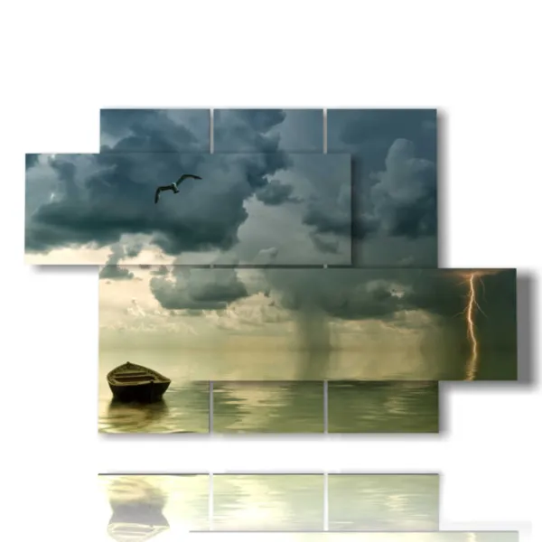 quadro con temporale