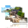 cuadros paisajes marinos playa anse source d argent isla la digue seyshelles - version: 7 pannelli 150x102cm