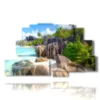 bilder meereslandschaften strand anse source d argent insel la digue seyshelles - version: 9 pannelli 173x103cm
