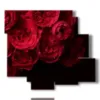 cuadros rosas rojas - version: 6 pannelli 113x99cm