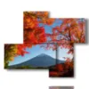 tableaux celebre montagne mont fuji - version: 4 pannelli 94x77cm