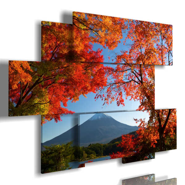tableaux célèbre montagne Mont Fuji