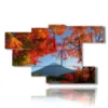 tableaux celebre montagne mont fuji - version: 7 pannelli 172x103cm