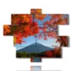 famosos cuadros de montana monte fuji - version: 12 pannelli 175x146cm