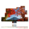 famous mountain paintings mount fuji - version: 9 pannelli 183x121cm