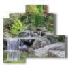 tableaux cascades dans le spectacle de la nature - version: 4 pannelli 83x78cm