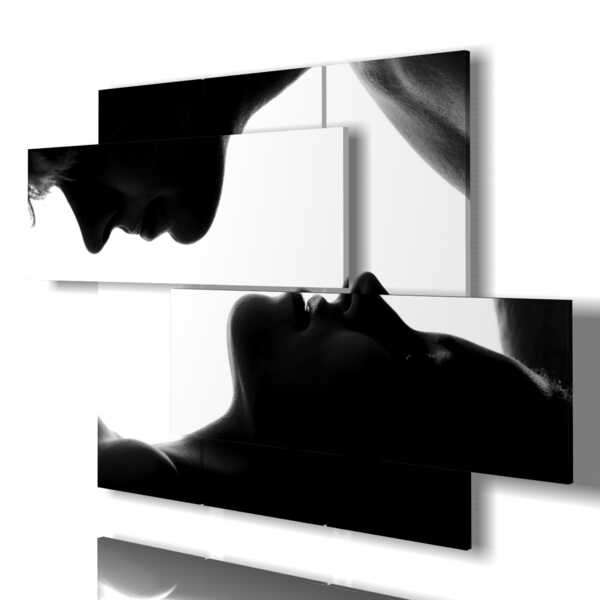 quadro con foto sensuali in bianco e nero
