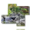 paintings waterfalls in the spectacle of nature - version: 4 pannelli 94x77cm