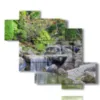 bilder wasserfaelle im naturschauspiel - version: 6 pannelli 127x110cm