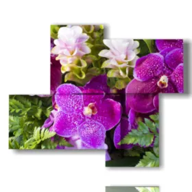 Abstrakte Gemälde mit Blumen