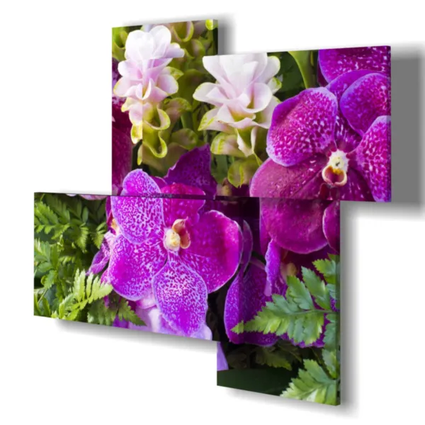 Gemälde mit abstrakten Blumen