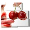tableaux modernes de femmes et de cerises - version: 5 pannelli 102x93cm