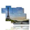 paintings of paris and the eiffel tower - version: 7 pannelli 150x102cm