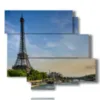 cuadros de paris y la torre eiffel - version: 6 pannelli 113x99cm