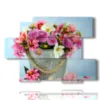 quadri con i fiori in vaso - version: 6 pannelli 129x94cm
