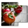 fruits tableau pommes - version: 4 pannelli 91x85cm