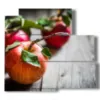 manzanas de cuadro de frutas - version: 5 pannelli 102x93cm