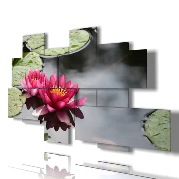 Drucke modernes Blumenbild auf Leinwand