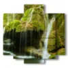 quadro cascate ramificate nella montagna - version: 5 pannelli 89x85cm