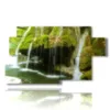 painting branched waterfalls in the mountain - version: 7 pannelli 157x90cm