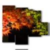 quadri autunno foglie - version: 5 pannelli 104x90cm