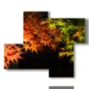 quadri autunno foglie - version: 4 pannelli 94x77cm