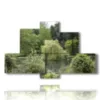 paintings trees surrounding the lake - version: 6 pannelli 135x85cm