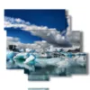 tableaux hiver avec glace - version: 6 pannelli 113x99cm