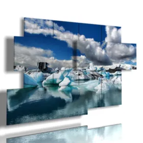 paintings of winter with ice