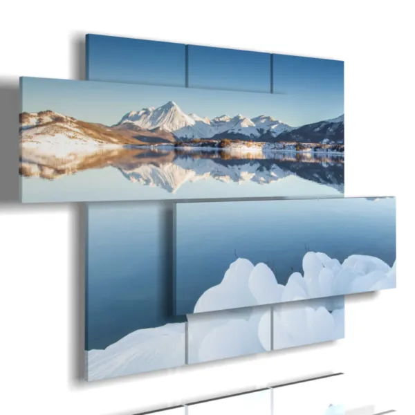 Snow paintings on the wall