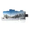 winter mountain paintings - version: 17 pannelli 282x112cm