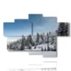 winter mountain paintings - version: 6 pannelli 136x91cm