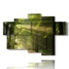 tableaux avec des arbres dans les bois - version: 6 pannelli 136x91cm