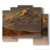 cuadros paisajes de montana mount cook nueva zelanda - version: 5 pannelli 89x77cm