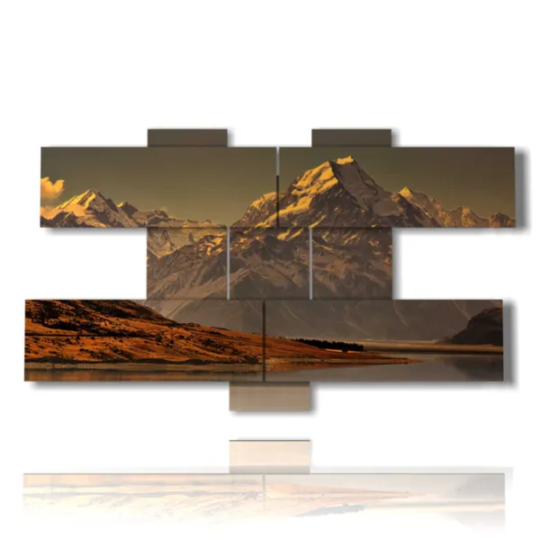 tableaux de paysages de montagne