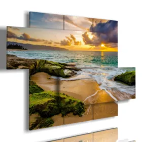 quadri tramonto mare