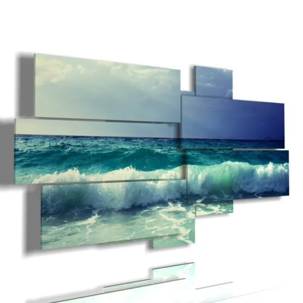 Paintings with waves