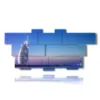 painting dubai with burj al arab seen from the sea - version: 12 pannelli 232x107cm