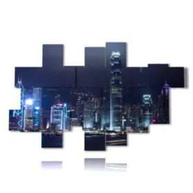 foto Hong Kong di notte