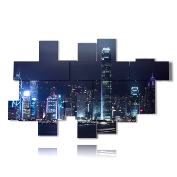 foto Hong Kong di notte