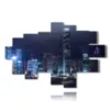 painting with photos hong kong at night - version: 15 pannelli 232x153cm