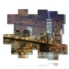 quadri moderni new york avvicinandosi alla sera - version: 15 pannelli 186x152cm