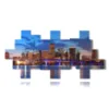 painting with images of miami - version: 19 pannelli 299x147cm