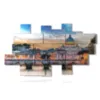tableau moderne rome et castel sant angelo - version: 19 pannelli 260x152cm