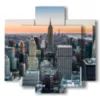 quadro moderno new york con vista dall alto - version: 5 pannelli 89x85cm