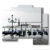tableaux paysages de venise avec gondoles - version: 5 pannelli 89x77cm